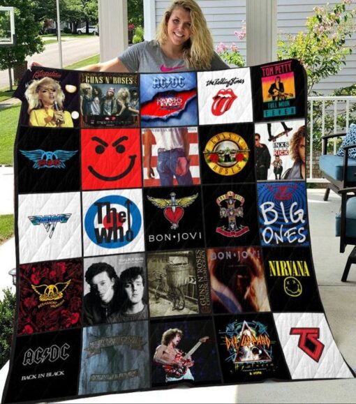 Music Fan Blanket Quilt Rze2