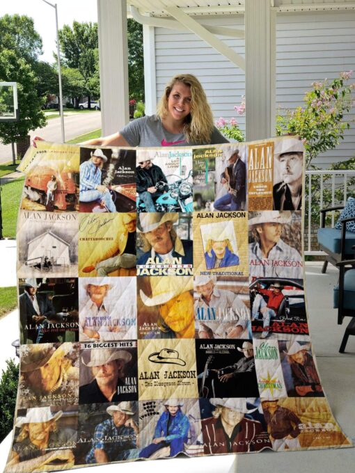 Alan jackson 1 Blanket Quilt Rze