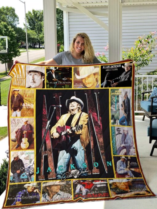 Alan jackson lover Quilt Blanket Rze