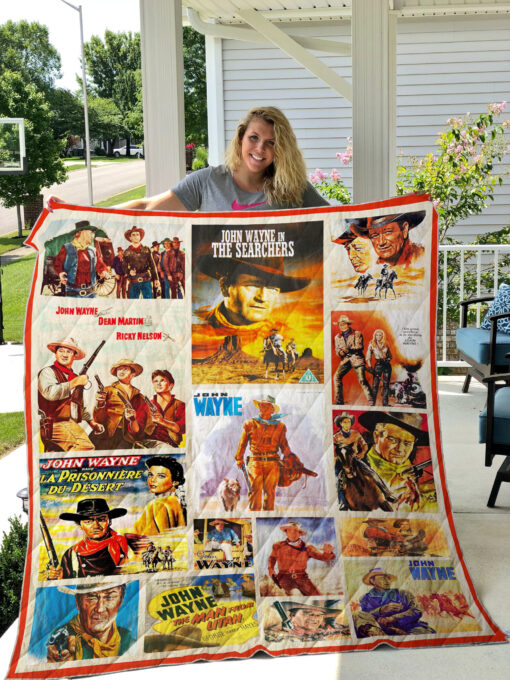 John Wayne Quilt Blanket Quilt Rze2