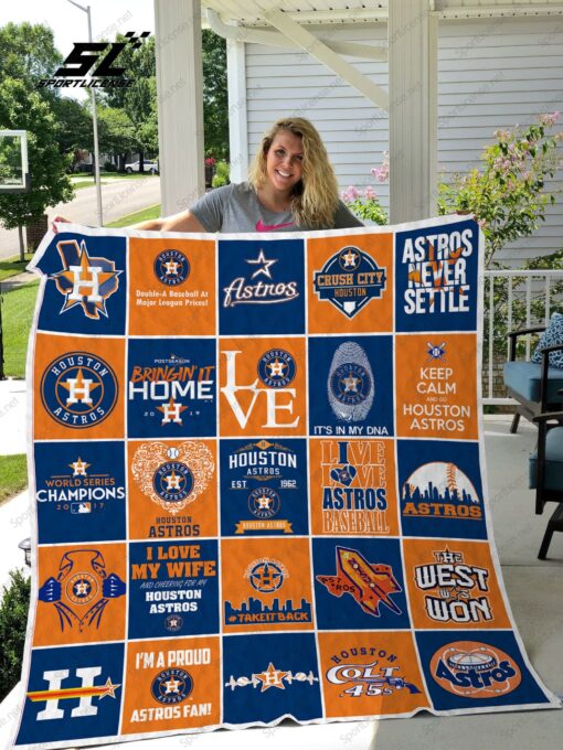 Houston Astros Blanket Quilt Rze1