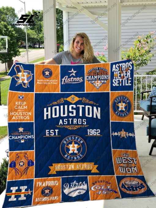 Houston Astros 1 Blanket Quilt Rze1