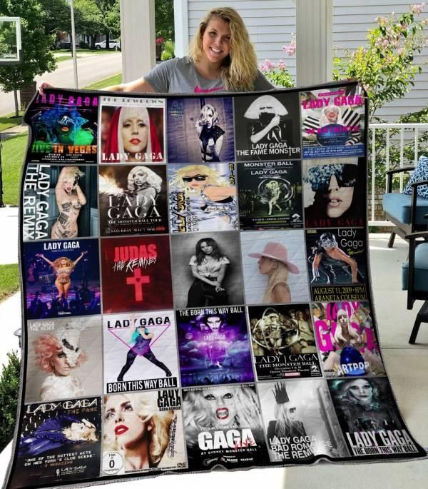 Lady Gaga Quilt Blanket Quilt Rze1