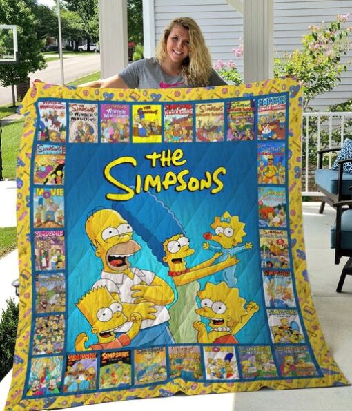 The Simpsons Blanket Quilt Rze1