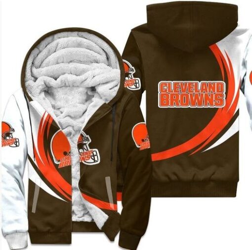 Cleveland Browns 01 Fleece Jacket MIH08