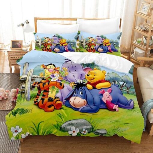 Winnie The Pooh Love Cute Bedding Set Rze1