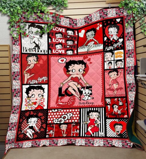 Betty Boop b1 Quilt Blanket Quilt Rze1