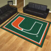 Miami Hurricanes g0 Area Rugs TH21