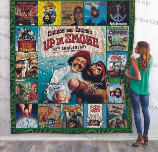 Cheech And Rze2ong Blanket Quilt Rze1
