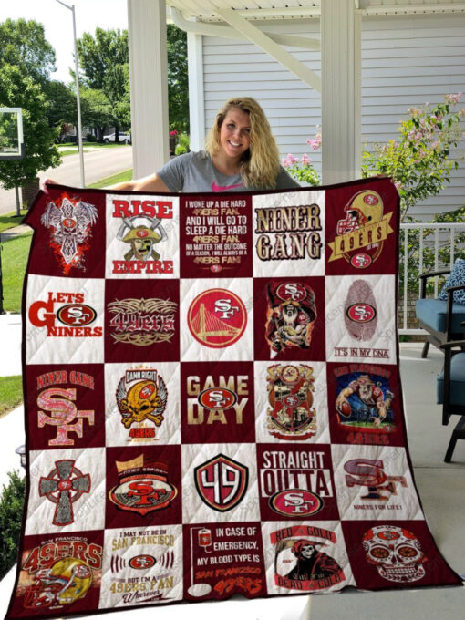 San Francisco 49ers Lover Quilt Blanket Quilt Rze2
