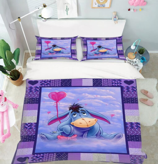 Eeyore Cute Love Bedding Set Rze1
