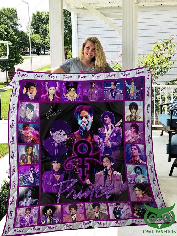 Prince Purple Love 2 Quilt Blanket Quilt Rze1