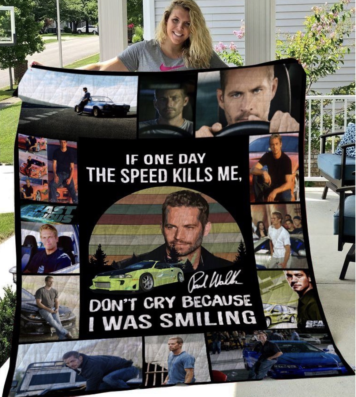 Paul Walker Blanket Quilt Rze1