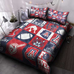 Arizona Wildcats Quilt Bedding Set Rze1