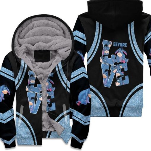 Eeyore Winnie The Pooh g0 Fleece Jacket Rze1