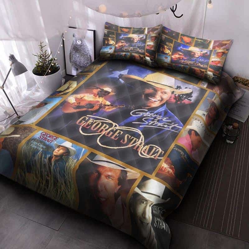 George Strait g1 Quilt Bedding Set Rze1