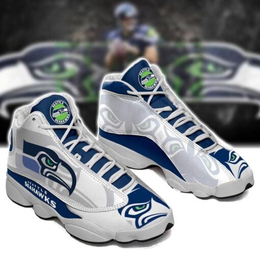 Seattle Seahawks Jordan 13 Shoes B21