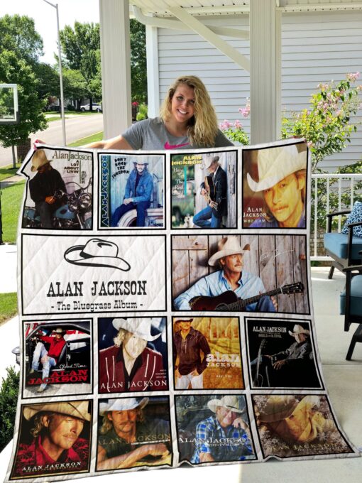 Alan Jackson lover Blanket Quilt Rze2