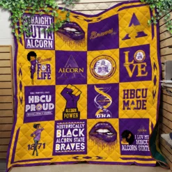 Alcorn State Blanket Quilt CCHU