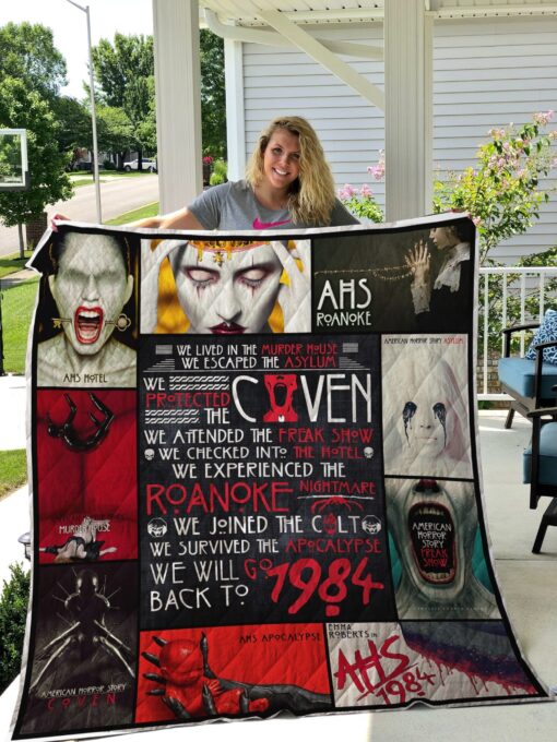 American Horror Story Blanket Quilt Rze2