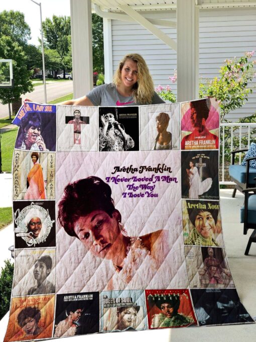 Aretha Franklin  Blanket Quilt Rze2
