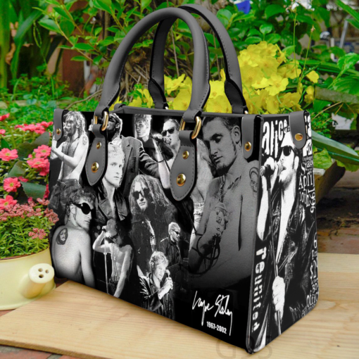 Layne Staley Leather Hand Bag Rze1