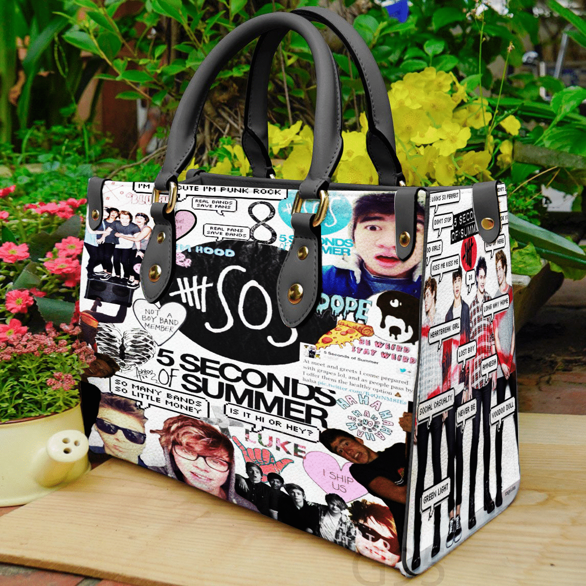 5 Seconds Of Summer Leather Bag Rze1