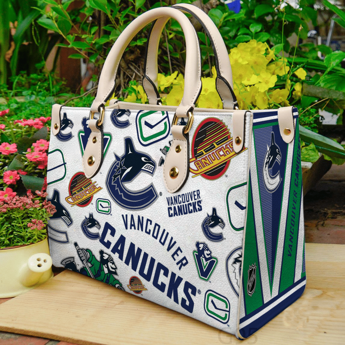 Vancouver Canucks Leather Bag Rze1