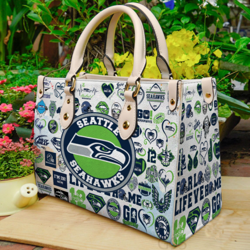 Seattle Seahawks i0 Hand Leather Bag B23
