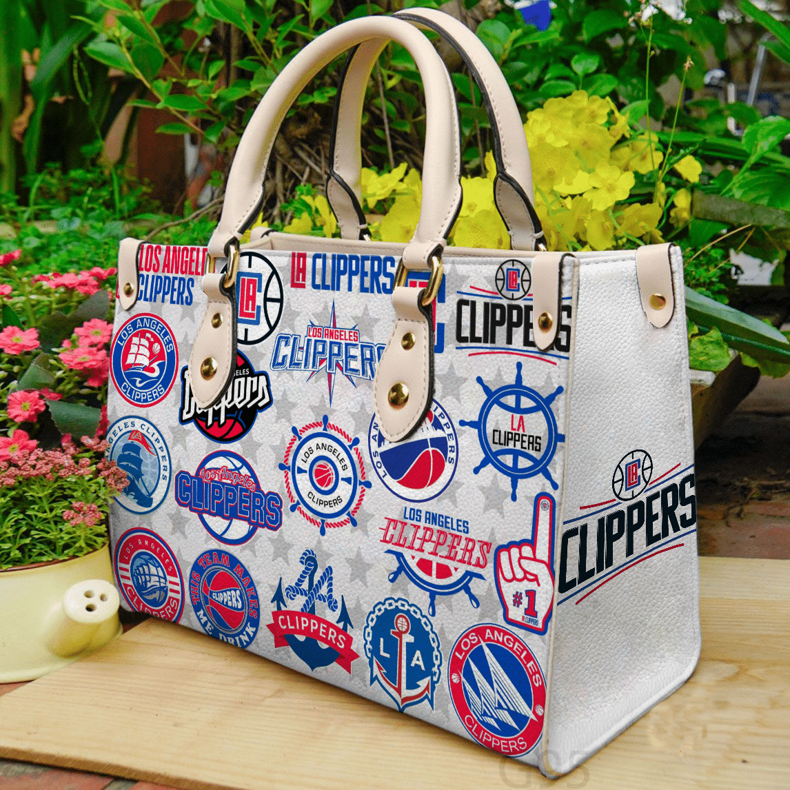 Los Angeles Clippers Leather Bag L2K1