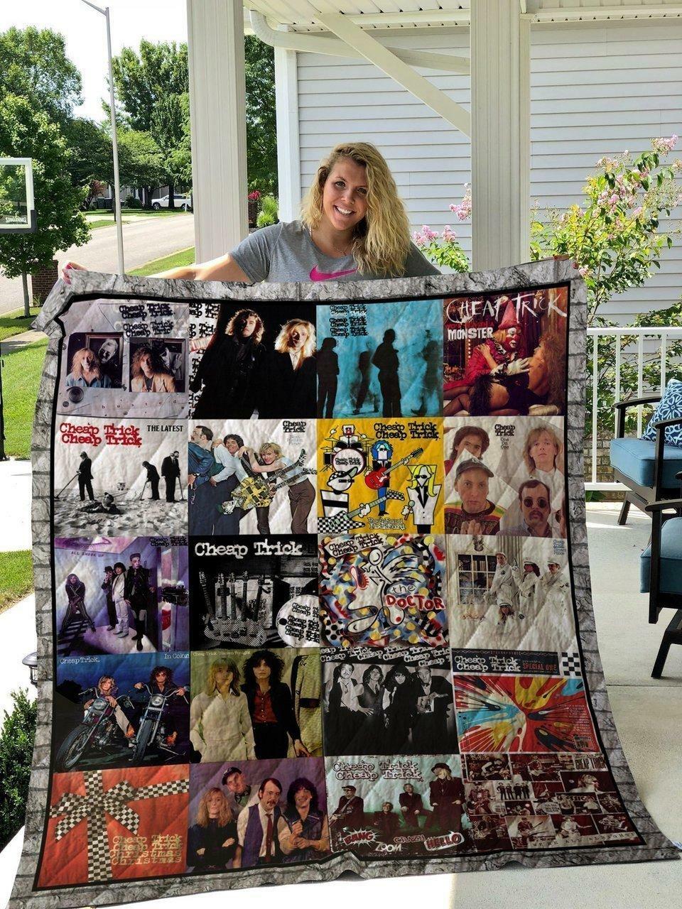 Cheap Trick Quilt Blanket Quilt Rze2