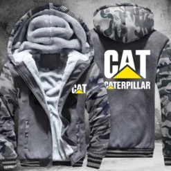 Caterpillar White Fleece Jacket B21