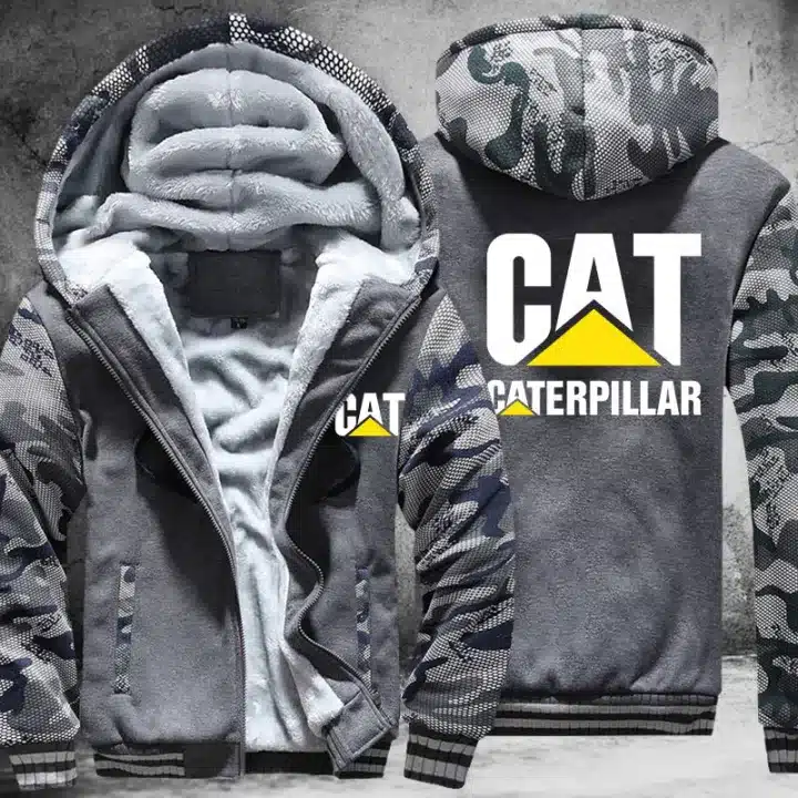 Caterpillar White Fleece Jacket B21