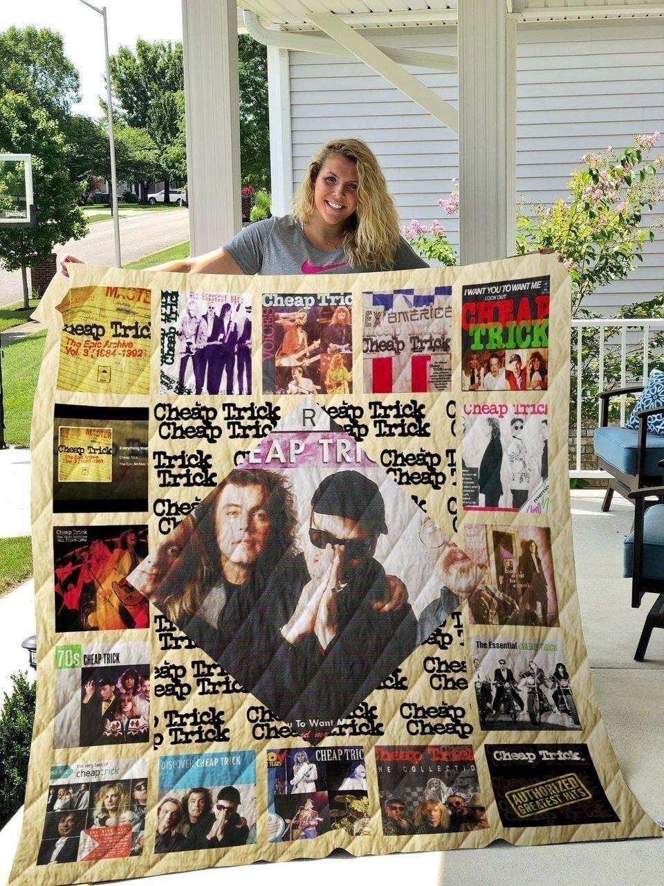 Cheap Trick band Blanket Quilt Rze2