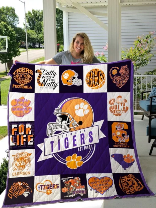 Clemson Tigers Quilt Blanket Quilt B21