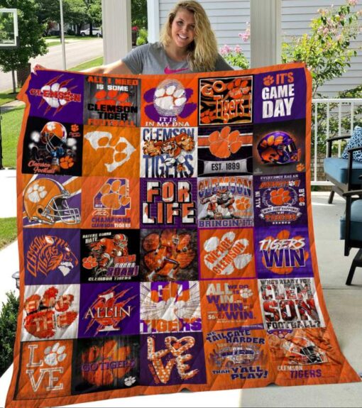 Clemson Tigers Lover Blanket Quilt B21