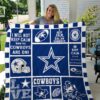 Dallas Cowboys Lover Blanket Quilt Rze2