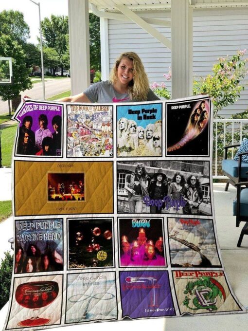 Deep Purple Band Quilt  Blanket Quilt B23