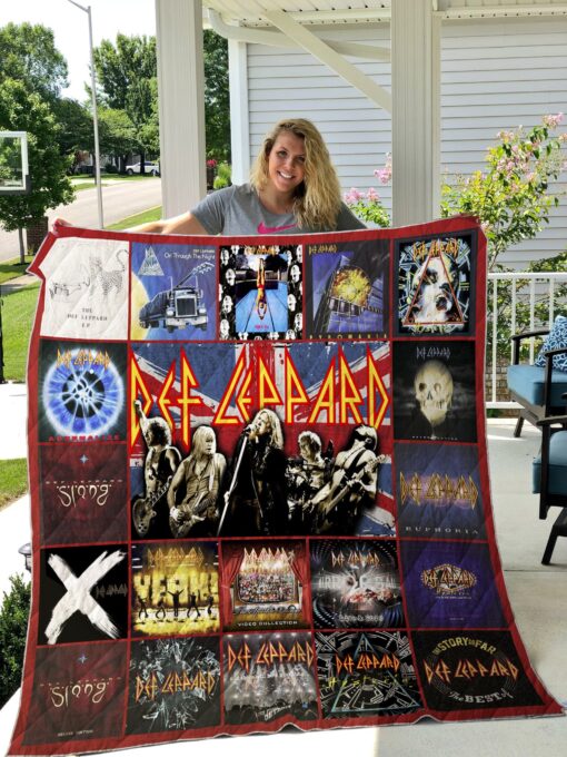 Def Leppard Best Blanket Quilt Rze2