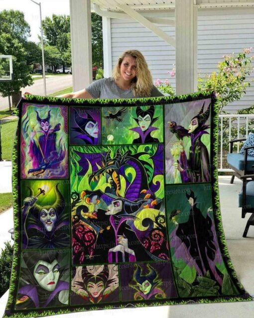 Disney Maleficent Villain Blanket Quilt Rze2