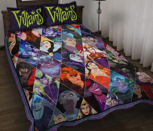 Disney Villains Quilt Bedding Set Rze2