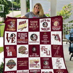 Florida State Seminoles Quilt Blanket Rze1