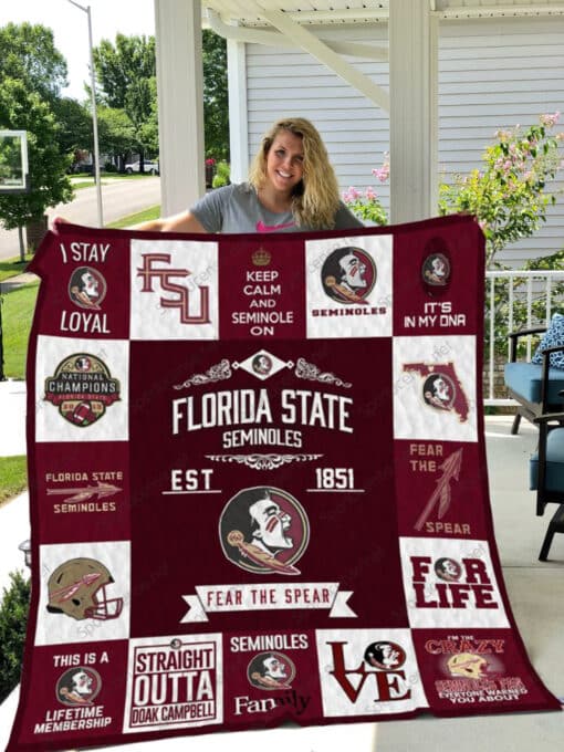 Florida State Seminoles 1 Quilt Blanket Rze1