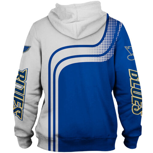 St. Louis Blues Hoodie Zip Hoodie 3D TH21 - Image 2