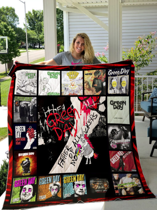 Green Day Lover Quilt  Blanket Quilt Rze2