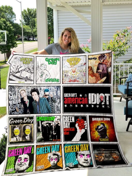 Green Day Quilt  Blanket Quilt Rze2