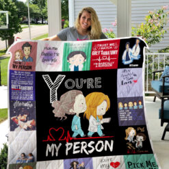 Grey’s Anatomy Quilt Blanket Quilt Rze2