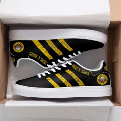 Guns N' Roses  Golden Black Skate Stan Smith New Shoes B23