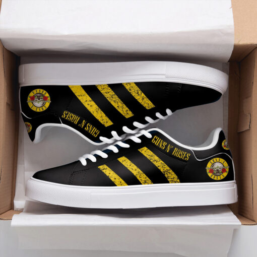 Guns N' Roses  Golden Black Skate Stan Smith New Shoes B23