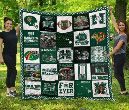 Hawaii Rainbow Warriors  Blanket Quilt B22